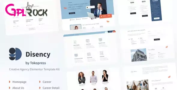 Disency Creative Digital Agency Elementor Template Kit